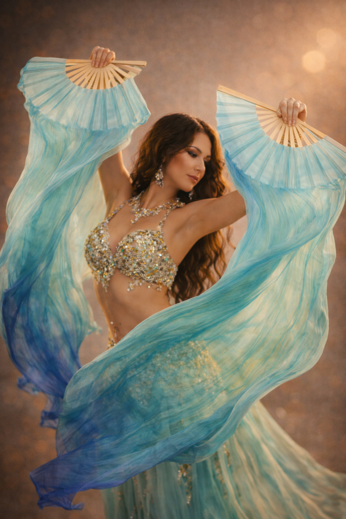 Taenzerin mit Fächerschleier